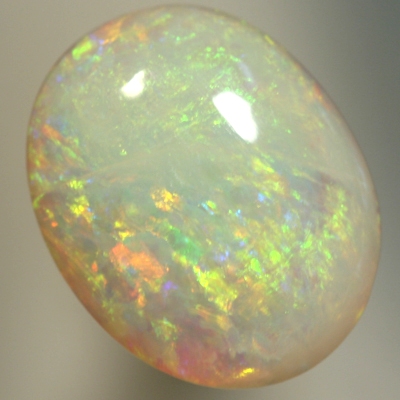 SOLID SEMI BLACK OPAL Citrus fire of orange, yellow and greens. Fresh and bright